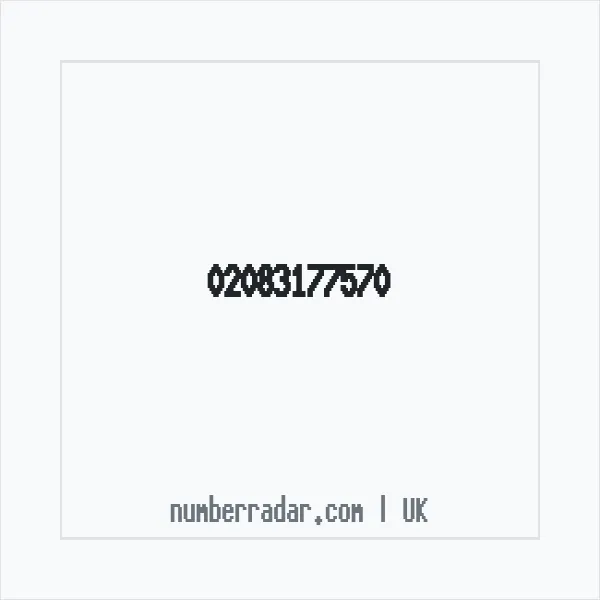 Reverse number check for +44 20 8317 7570 — who called me?