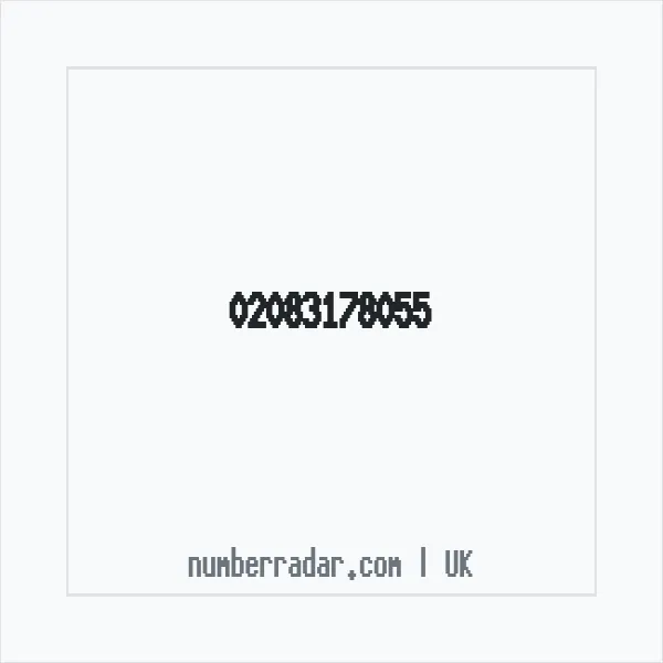 Reverse number check for +44 20 8317 8055 — who called me?