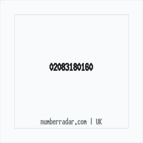 Reverse number check for +44 20 8318 0160 — who called me?