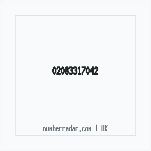 Reverse number check for +44 20 8331 7042 — who called me?