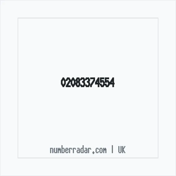 Reverse number check for +44 20 8337 4554 — who called me?