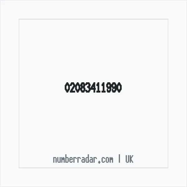 Reverse number check for +44 20 8341 1990 — who called me?