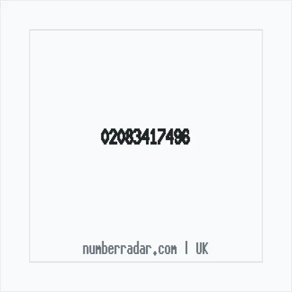 Reverse number check for +44 20 8341 7496 — who called me?