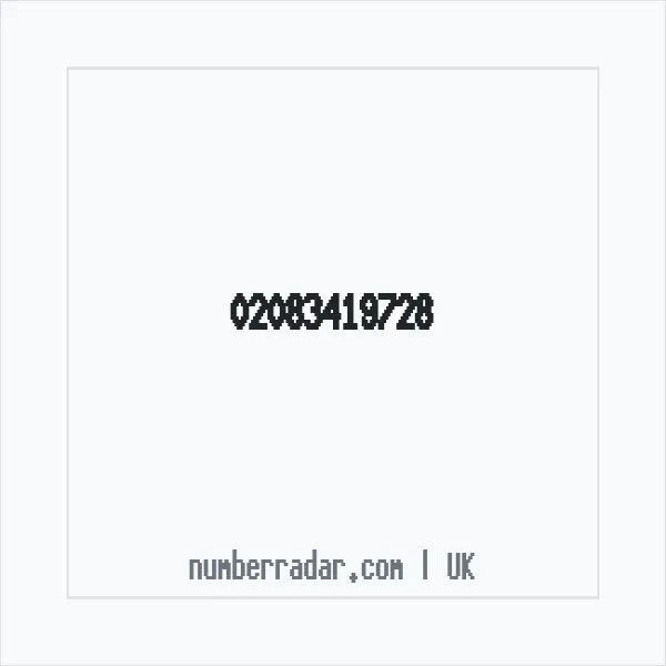 Reverse number check for +44 20 8341 9728 — who called me?