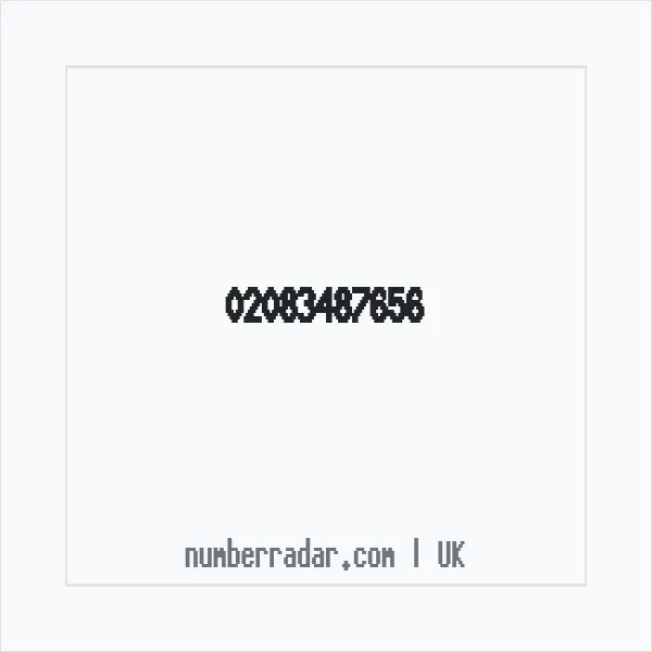 Reverse number check for +44 20 8348 7656 — who called me?