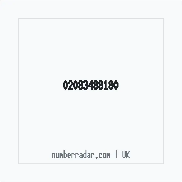 Reverse number check for +44 20 8348 8180 — who called me?