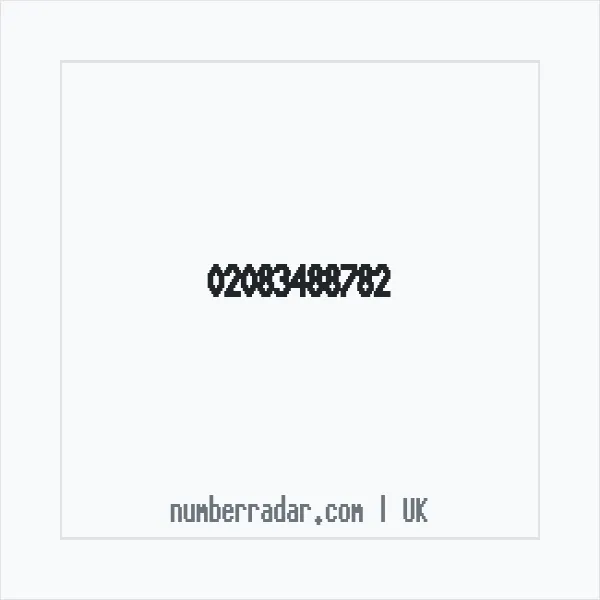 Reverse number check for +44 20 8348 8782 — who called me?