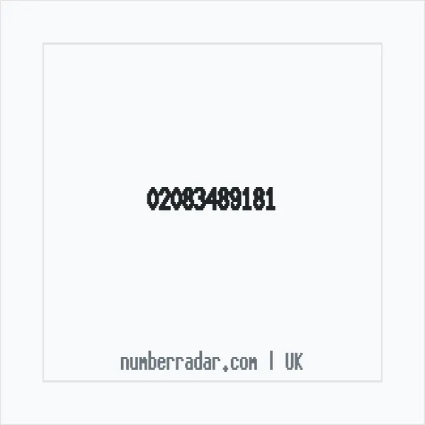 Reverse number check for +44 20 8348 9181 — who called me?