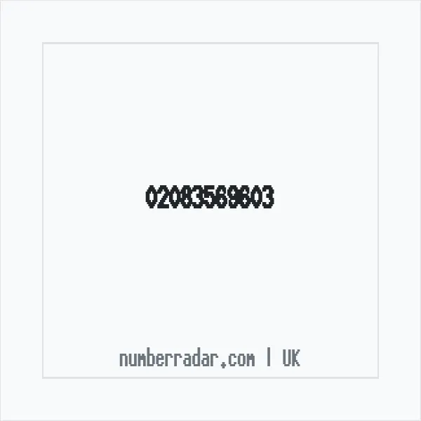 Reverse number check for +44 20 8356 9603 — who called me?