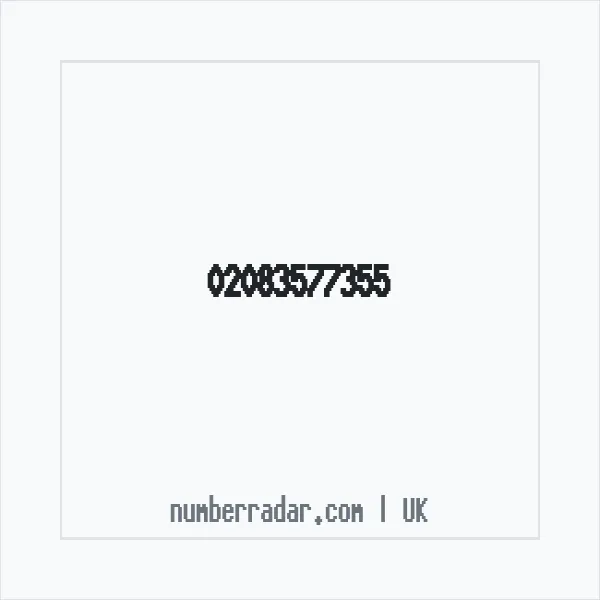 Reverse number check for +44 20 8357 7355 — who called me?