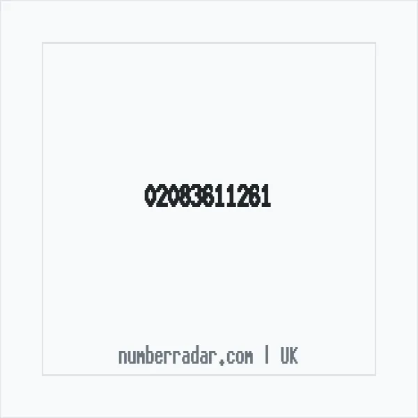 Reverse number check for +44 20 8361 1261 — who called me?