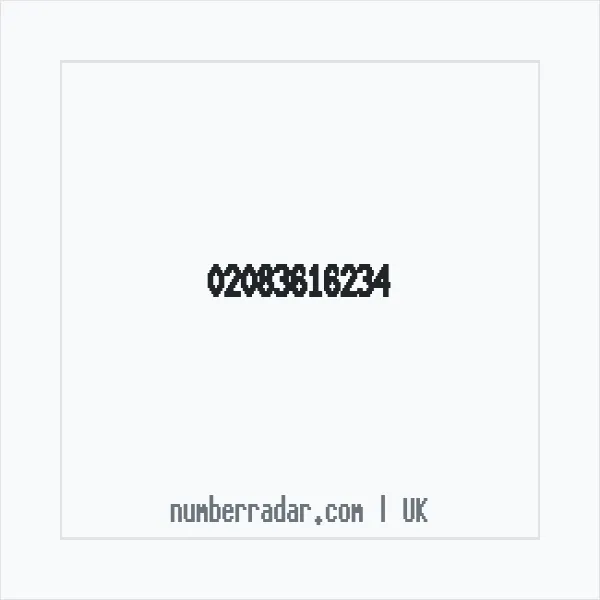 Reverse number check for +44 20 8361 6234 — who called me?