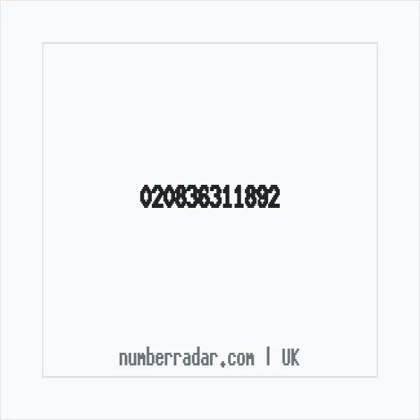 Reverse number check for +44 (2083) 631-189 — who called me?