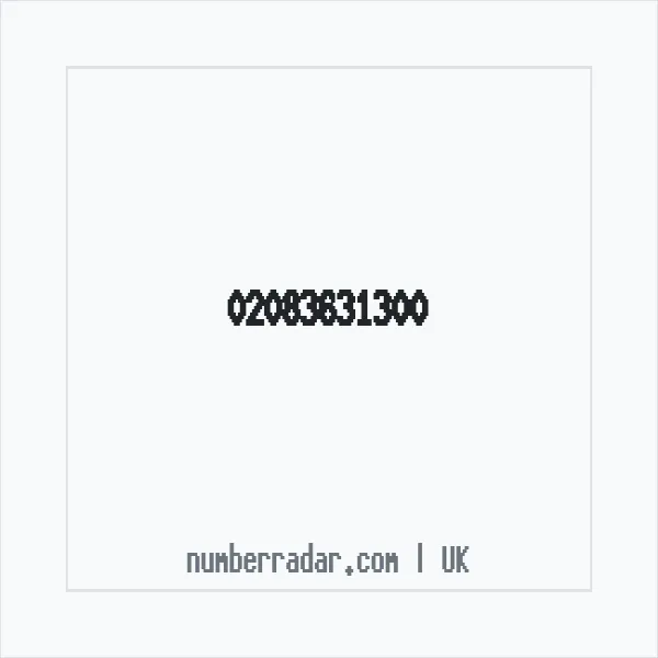 Reverse number check for +44 20 8363 1300 — who called me?