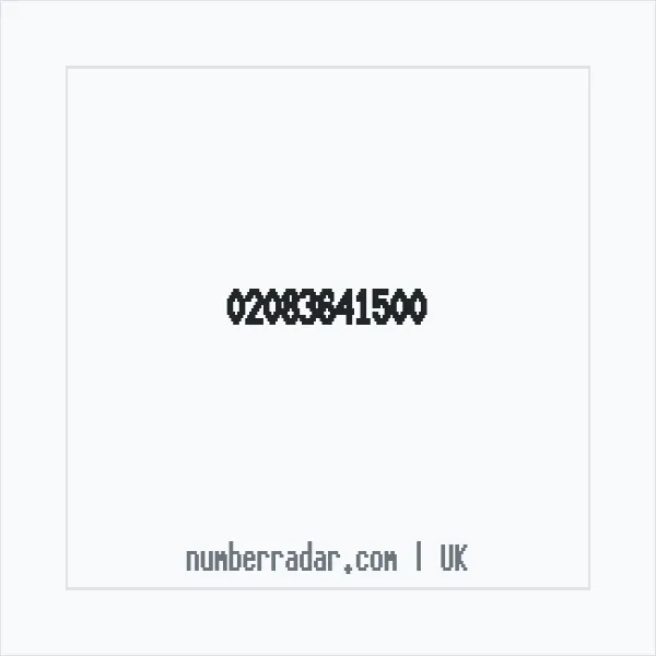 Reverse number check for +44 20 8364 1500 — who called me?