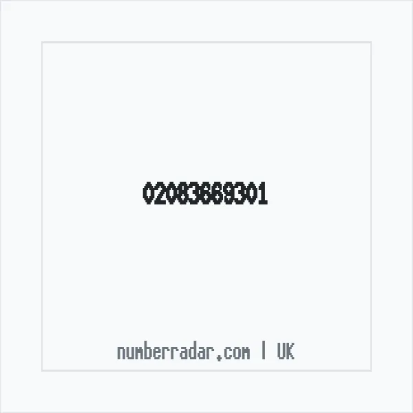 Reverse number check for +44 20 8366 9301 — who called me?