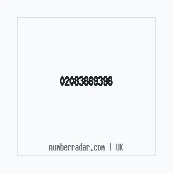 Reverse number check for +44 20 8366 9396 — who called me?