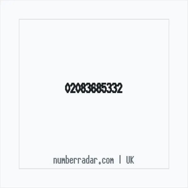 Reverse number check for +44 20 8368 5332 — who called me?