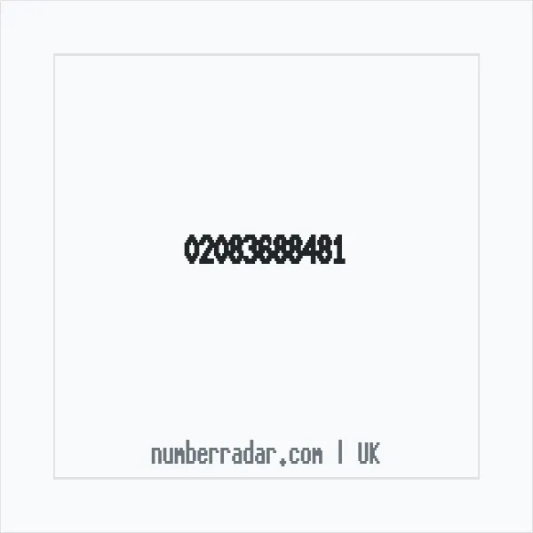 Reverse number check for +44 20 8368 8481 — who called me?