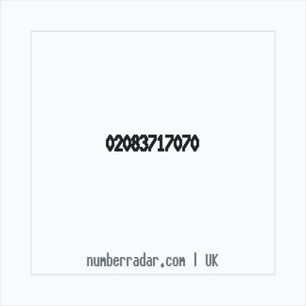 Reverse number check for +44 20 8371 7070 — who called me?