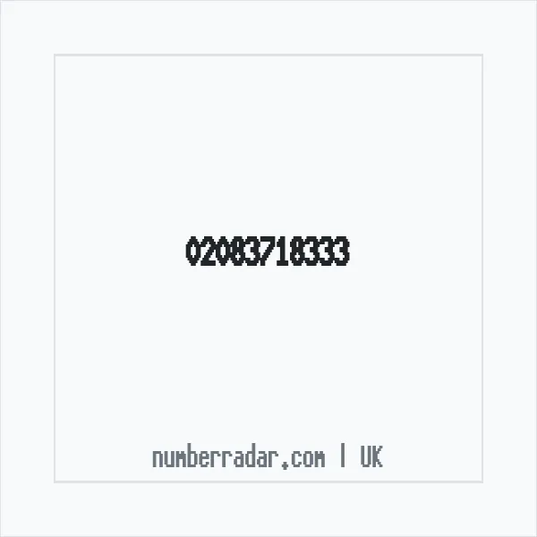 Reverse number check for +44 20 8371 8333 — who called me?
