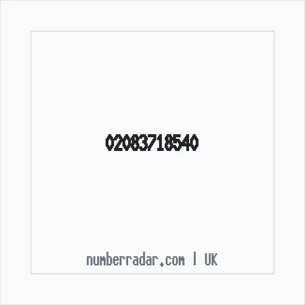 Reverse number check for +44 20 8371 8540 — who called me?