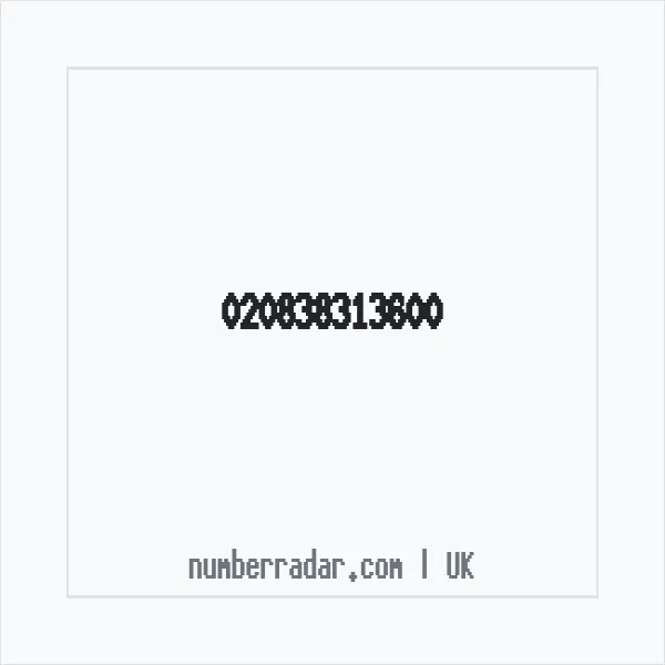 Reverse number check for +44 (2083) 831-360 — who called me?