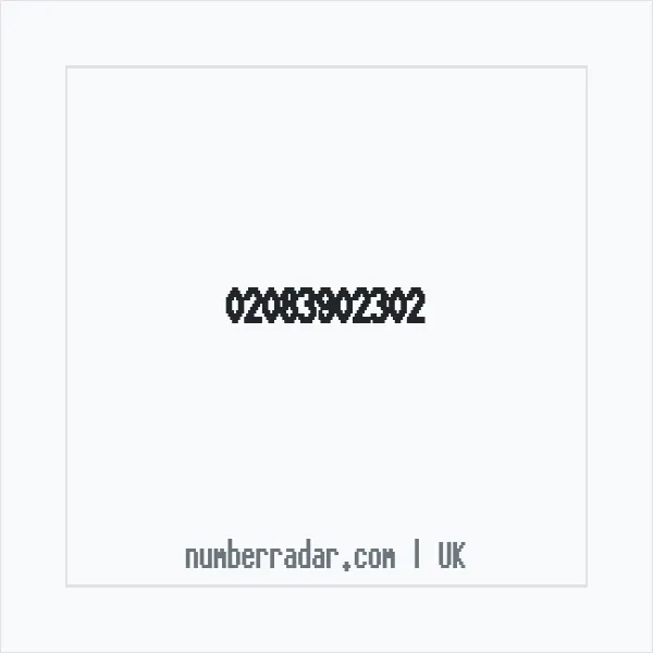 Reverse number check for +44 20 8390 2302 — who called me?