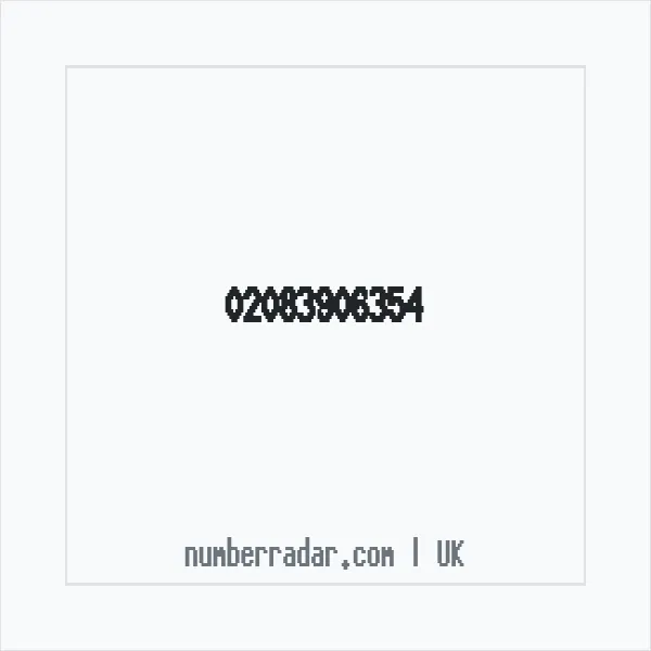 Reverse number check for +44 20 8390 6354 — who called me?