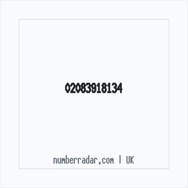 Reverse number check for +44 20 8391 8134 — who called me?