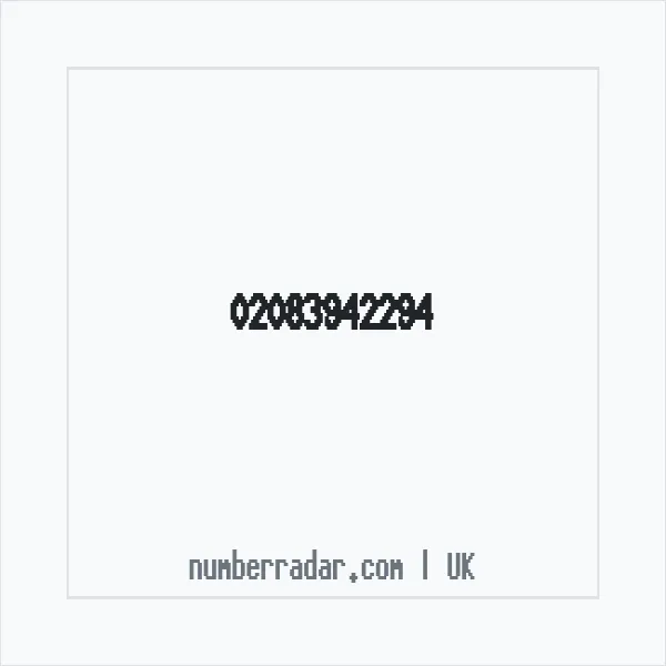 Reverse number check for +44 20 8394 2294 — who called me?