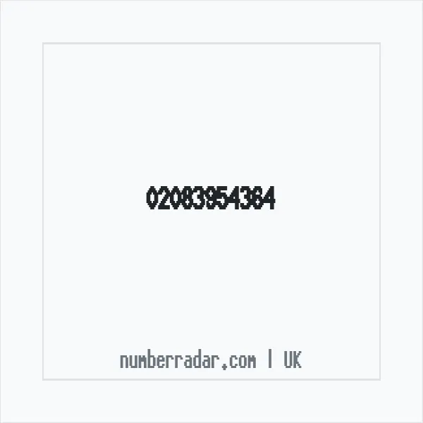 Reverse number check for +44 20 8395 4364 — who called me?