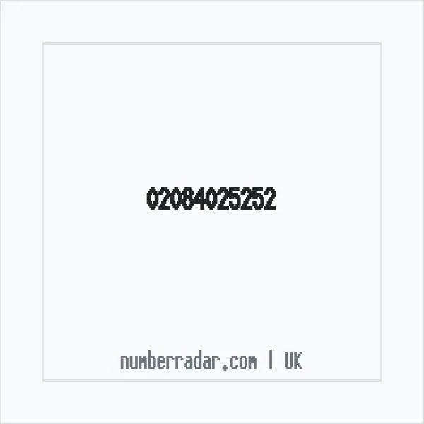 Reverse number check for +44 20 8402 5252 — who called me?
