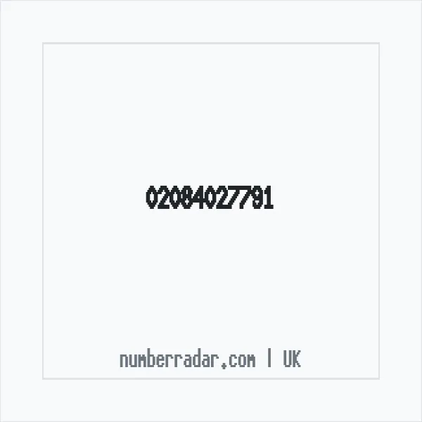 Reverse number check for +44 20 8402 7791 — who called me?