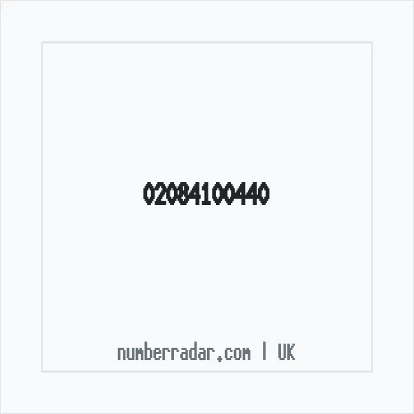 Reverse number check for +44 20 8410 0440 — who called me?
