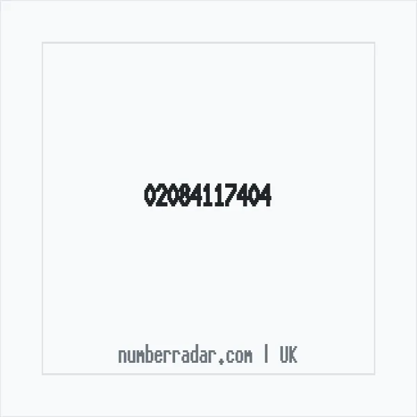 Reverse number check for +44 20 8411 7404 — who called me?