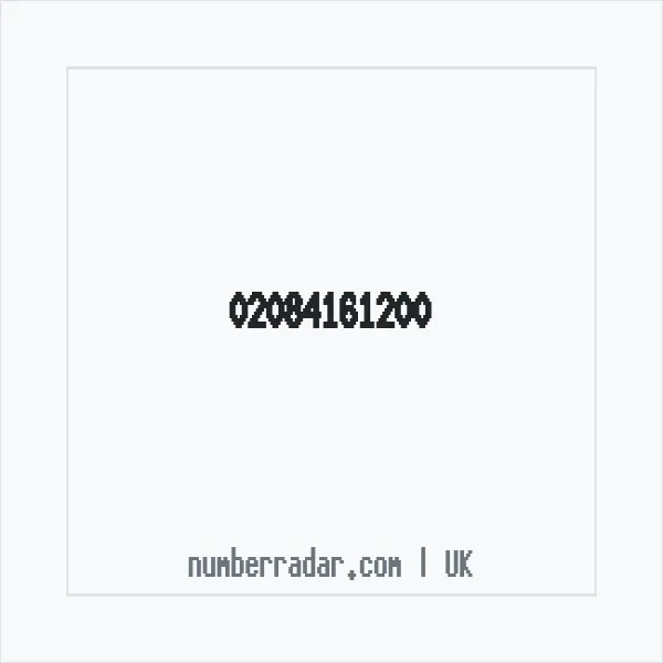 Reverse number check for +44 20 8416 1200 — who called me?