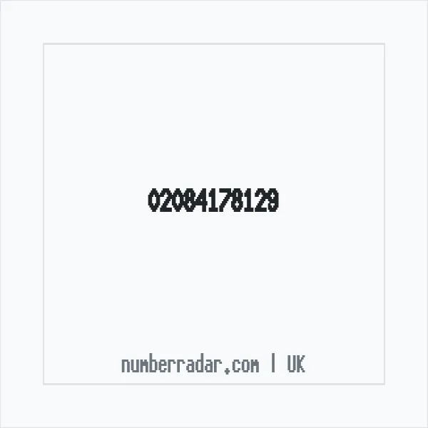 Reverse number check for +44 20 8417 8129 — who called me?