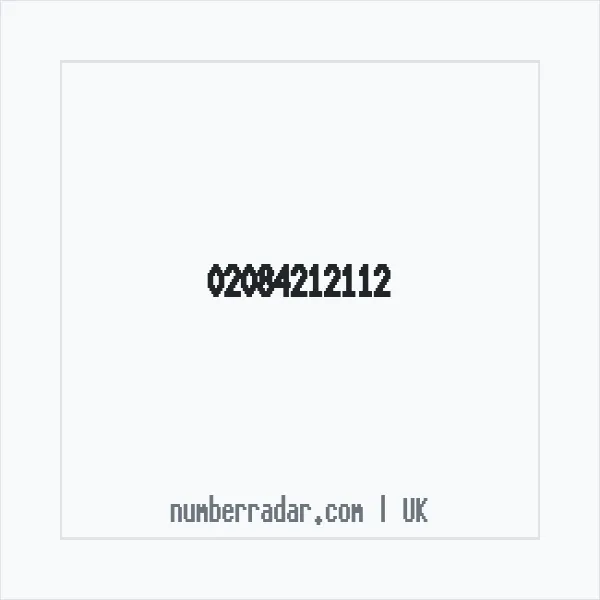 Reverse number check for +44 20 8421 2112 — who called me?