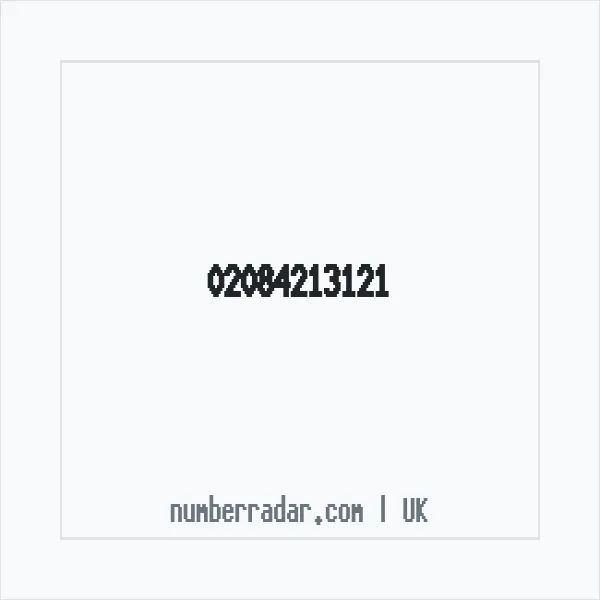 Reverse number check for +44 20 8421 3121 — who called me?