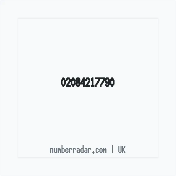 Reverse number check for +44 20 8421 7790 — who called me?