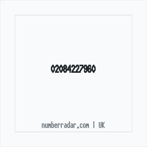 Reverse number check for +44 20 8422 7960 — who called me?