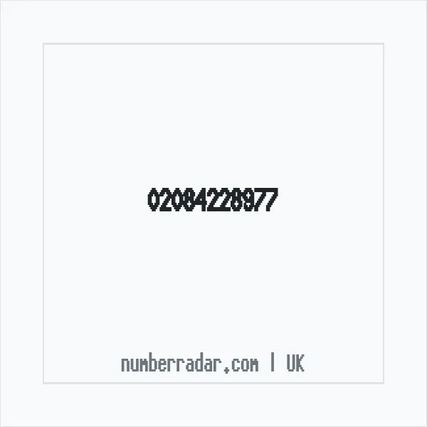 Reverse number check for +44 20 8422 8977 — who called me?