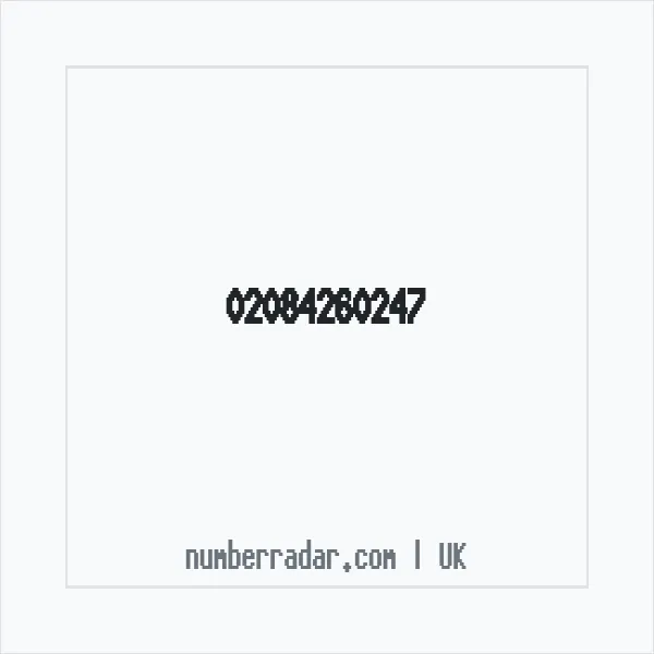 Reverse number check for +44 20 8426 0247 — who called me?