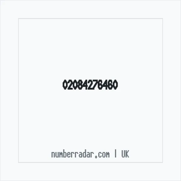 Reverse number check for +44 20 8427 6460 — who called me?