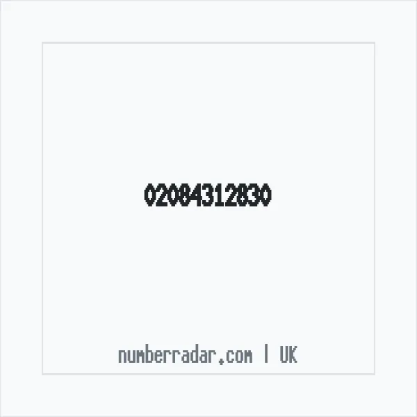 Reverse number check for +44 20 8431 2830 — who called me?