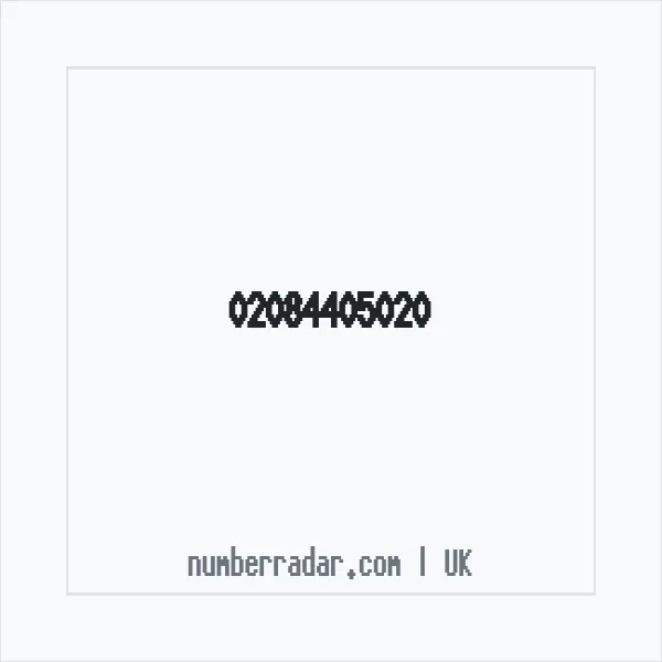 Reverse number check for +44 20 8440 5020 — who called me?