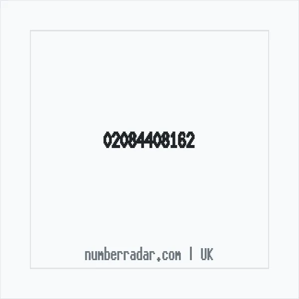 Reverse number check for +44 20 8440 8162 — who called me?
