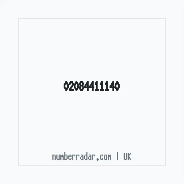 Reverse number check for +44 20 8441 1140 — who called me?