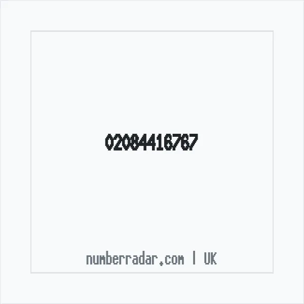 Reverse number check for +44 20 8441 6767 — who called me?